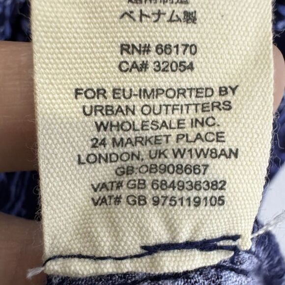 Free People Talk About It Floral Tunic Top Size XS Blue Boho Cottage Core Hippie - Picture 10 of 10